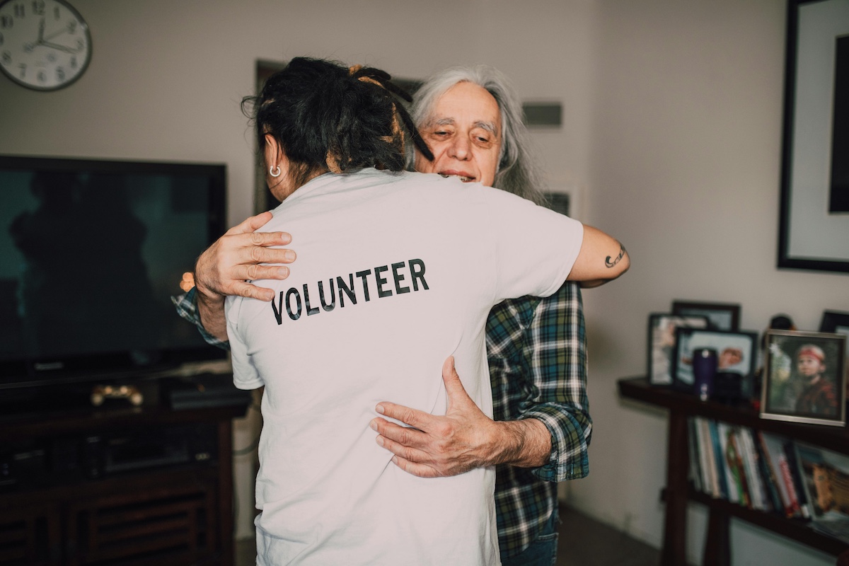 Older volunteer.